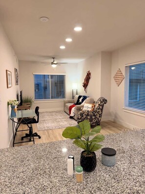 Living area - Bluebonnet Escape | Cozy 1BR Near Ennis Trails (Ennis)