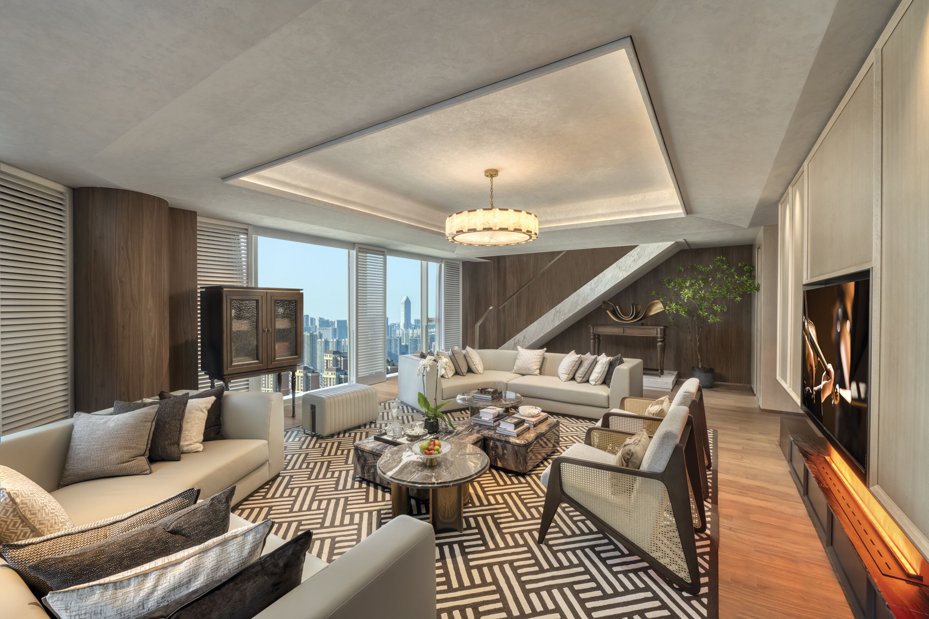 Penthouse, 3 kamar tidur, dapur | Area keluarga