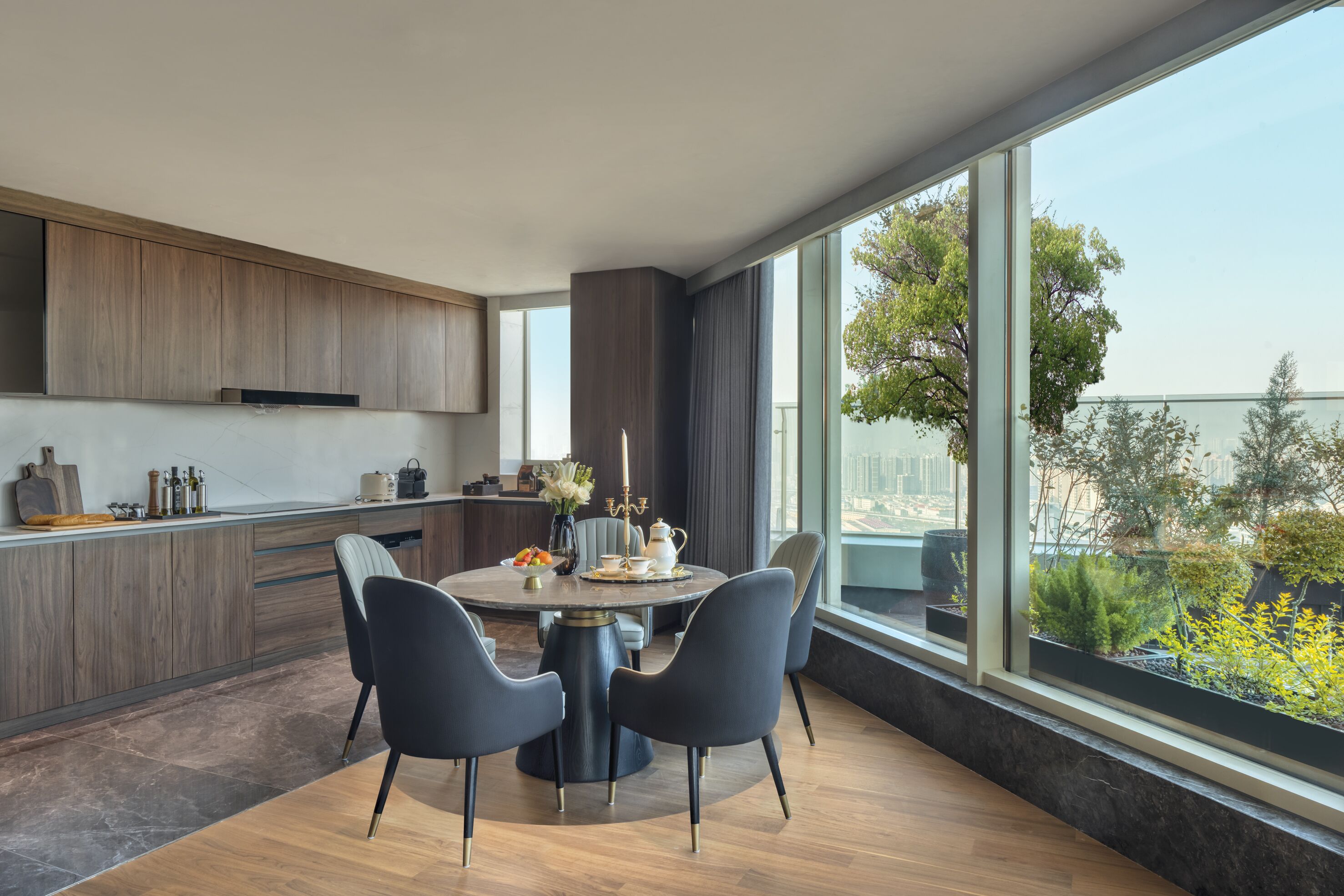 Ático, 3 habitaciones, cocina | Cocina privada