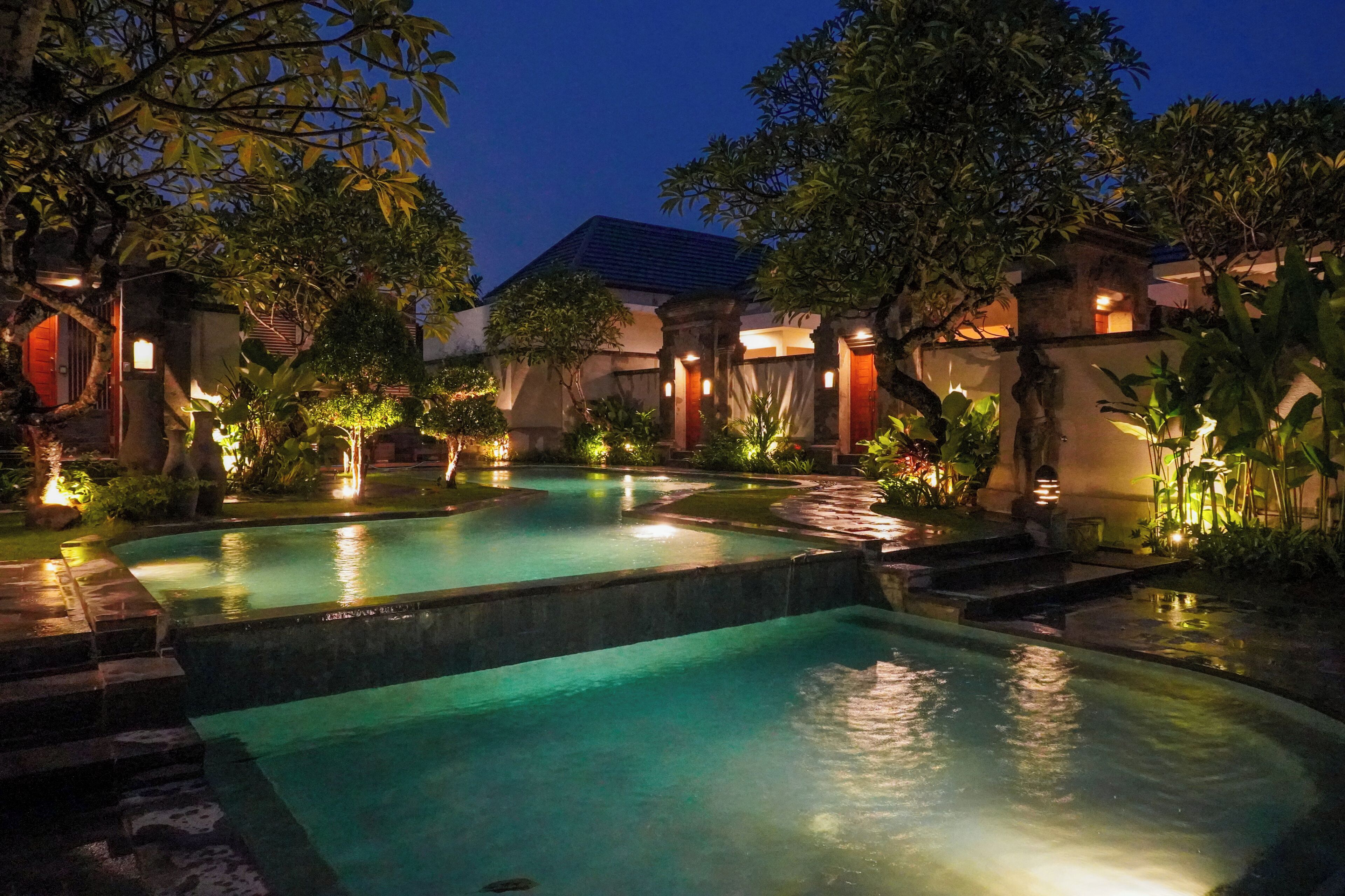 Front of property – evening/night