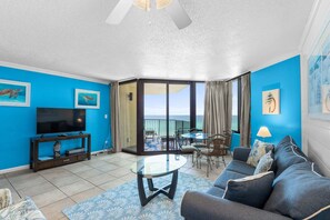 TV - Emerald Breeze-Gulf Front Sunbird Condo-Pools + Beach Access-Sleeps 4 (Panama City)