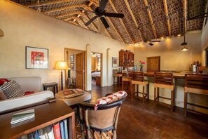 Living area - Rancho La Trinidad, 8-acre ranch, walk to town. (Todos Santos)
