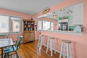 2nd floor
Kitchen eating bar - The Sandy Pail- North End- VB (Virginia Beach)