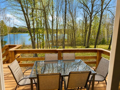 Serenity Now 4BR Lakefront Cabin + Trail Access - Sleeps 12