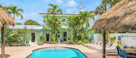 A heated pool