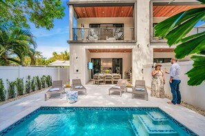A heated pool