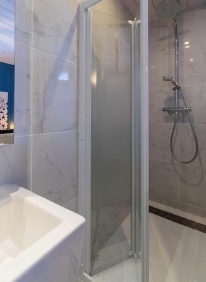 Shower, hair dryer