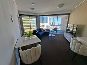 Living area - River & fireworks visible from the balcony! (Brisbane)