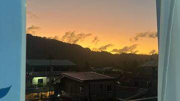 Vue depuis lâhĂ©bergement