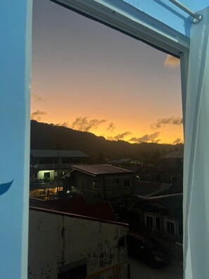 Blick von der Unterkunft