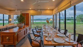 Villa, Balcony, Garden View | Dining