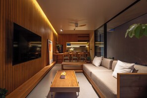 Villa, 3 habitaciones, piscina privada | Sala de estar