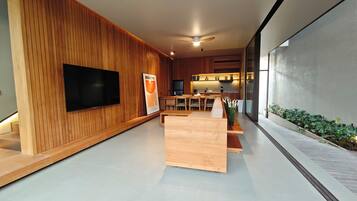 Villa, 3 Schlafzimmer, eigener Pool | Wohnzimmer