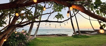 Oceanfront 2BR Beach House AC WiFi Private Yard Direct Ocean Access