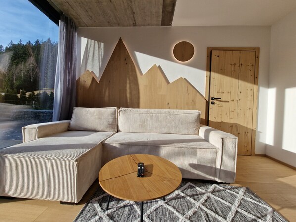 Classic Apartment, 2 Bedrooms | Living room - Apartment in Krkonose With Mountain Views (Pec pod Snezkou)