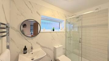 Shower, hair dryer