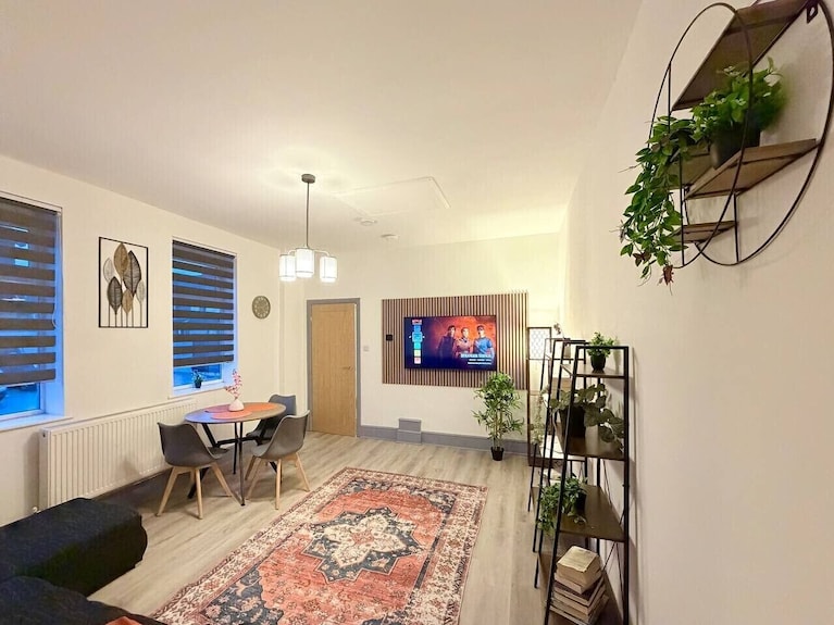 4 Spacious 1-bed Flat Sleeps 3 Secure Parking Wifi - Cleethorpes