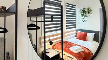 Desk, iron/ironing board, free WiFi, bed sheets