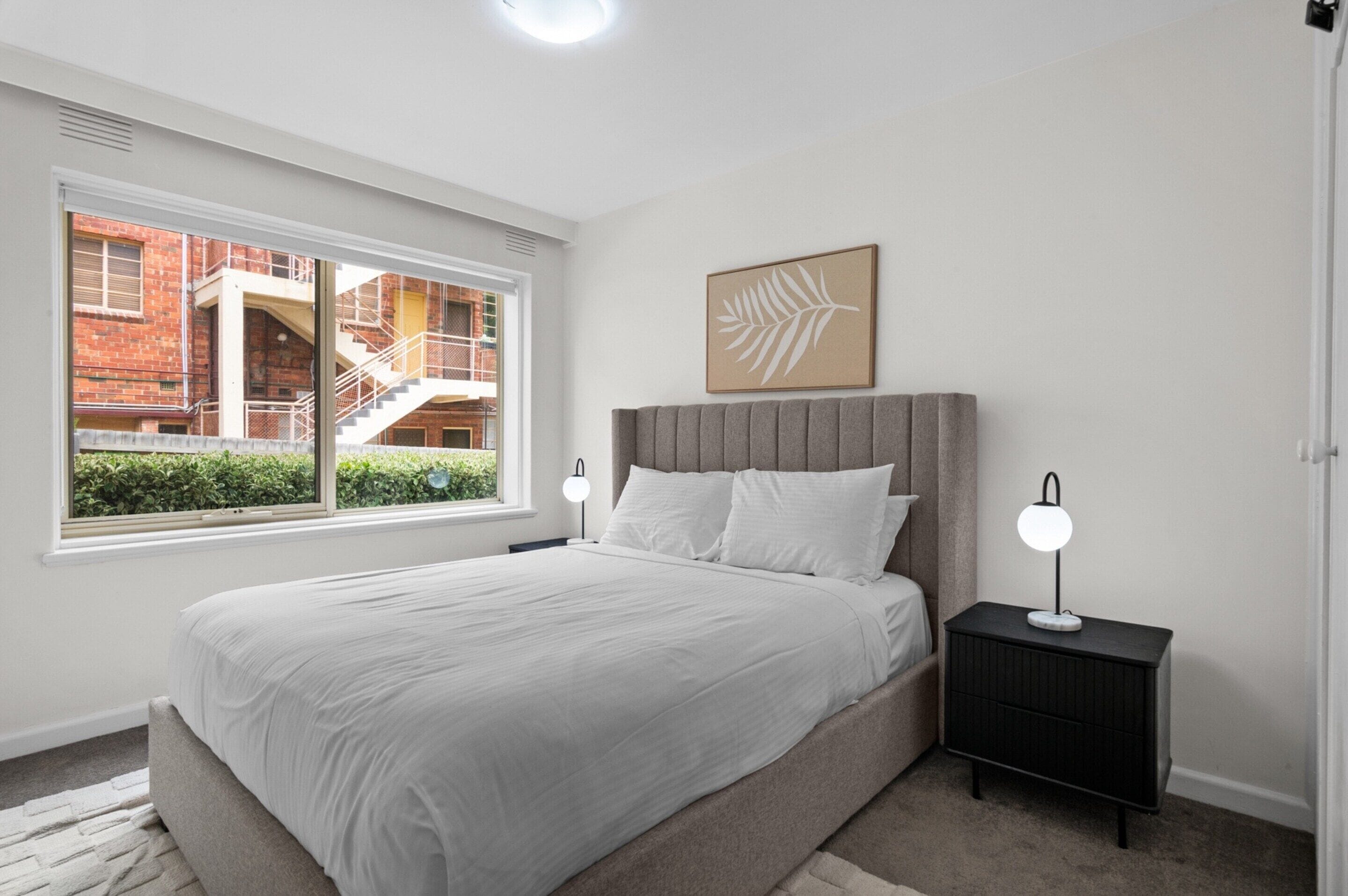 Apartamento | 1 quarto, espaço de trabalho para notebook, roupa de cama