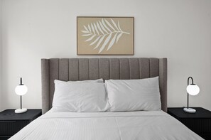 Apartamento | 1 quarto, espaço de trabalho para notebook, roupa de cama