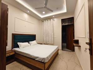 Deluxe tweepersoonskamer, balkon, uitzicht op stad