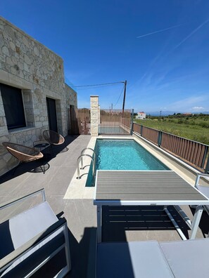Outdoor pool - EXCLUSIVE NEW VILLA WITH PRIVATE POOL-2bds (Nea Fokea)