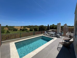 Outdoor pool - EXCLUSIVE NEW VILLA WITH PRIVATE POOL-2bds (Nea Fokea)