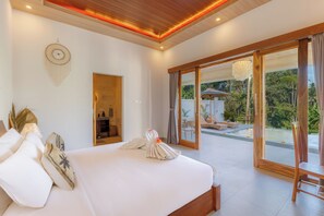 Villa, 1 Schlafzimmer, eigener Pool | Kostenloses WLAN, Bettwäsche