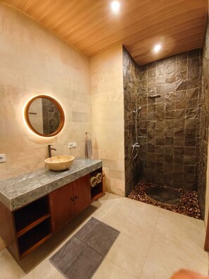 Villa, 1 Schlafzimmer, eigener Pool | Badezimmer
