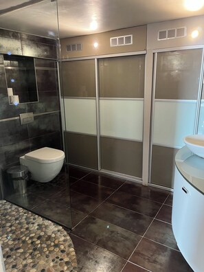 Shower, hair dryer, towels, soap - Large 22 m2 ground-floor studio, 5-minute walk from IGR/Paul Brousse line 14 (Villejuif)