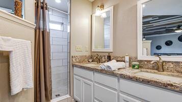 Hair dryer, towels