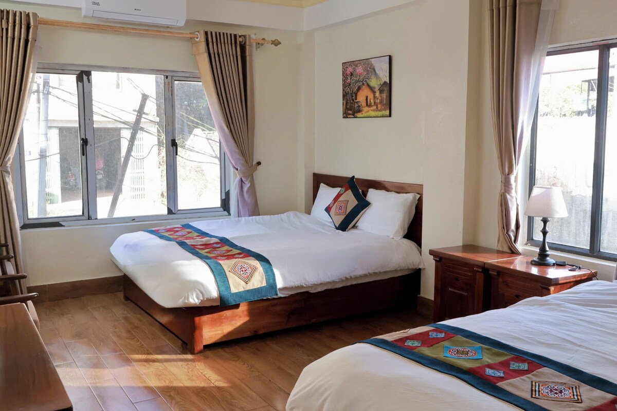 Habitación doble | Ropa de cama de alta calidad, escritorio, wifi gratis y ropa de cama