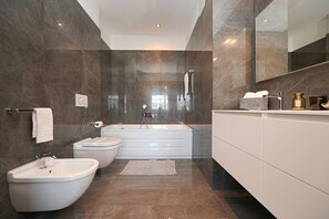 Hair dryer, towels - Lakeview 3 Bedroom Pico penthouse in Lugano (Lugano)