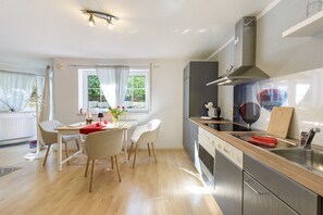 Fridge, oven, stovetop, dishwasher - Apartment "Kornblume" with Private Terrace and Wi-Fi (Bodman-Ludwigshafen)