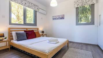 Apartment, 1 Schlafzimmer, Küche, Stadtblick | Bettwäsche aus ägyptischer Baumwolle, hochwertige Bettwaren