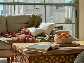 Living area - Qoople Smart 4 Cleopatra 7 Family 2+1 Apartment (Alanya)