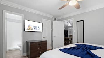 1 bedroom, iron/ironing board, travel crib, free WiFi
