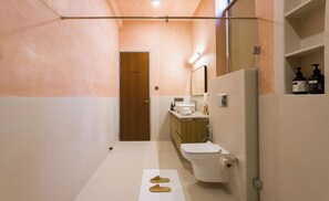 Deluxe Villa | Bathroom - Elivaas Nature 95 4BHK Farm with Pool (Jamwa Ramgarh)