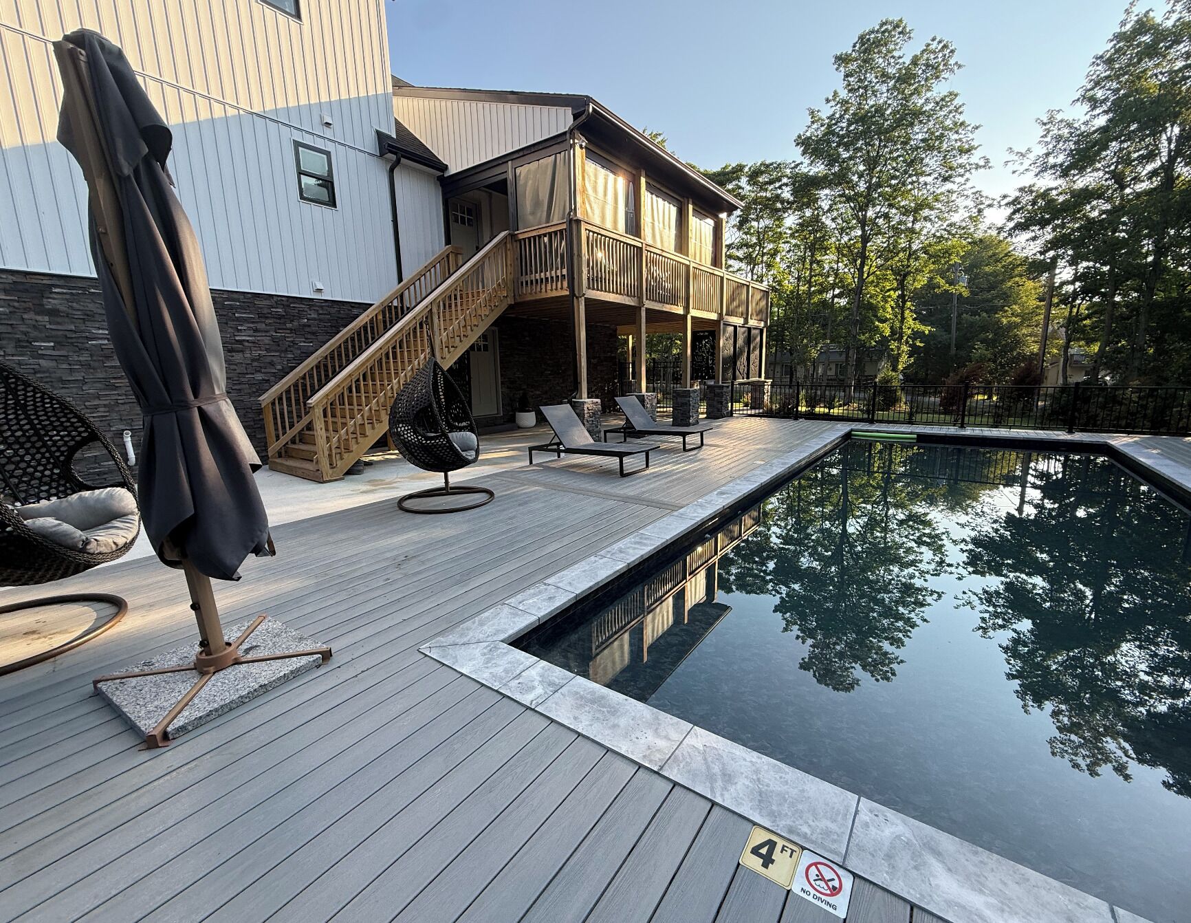 Udendørs pool, opvarmet pool