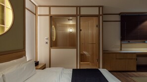 Sauna Suite | Blackout drapes, soundproofing, free WiFi, bed sheets - Anook Ryokan Hotel Daejeon Yongjeon  (Daejeon)