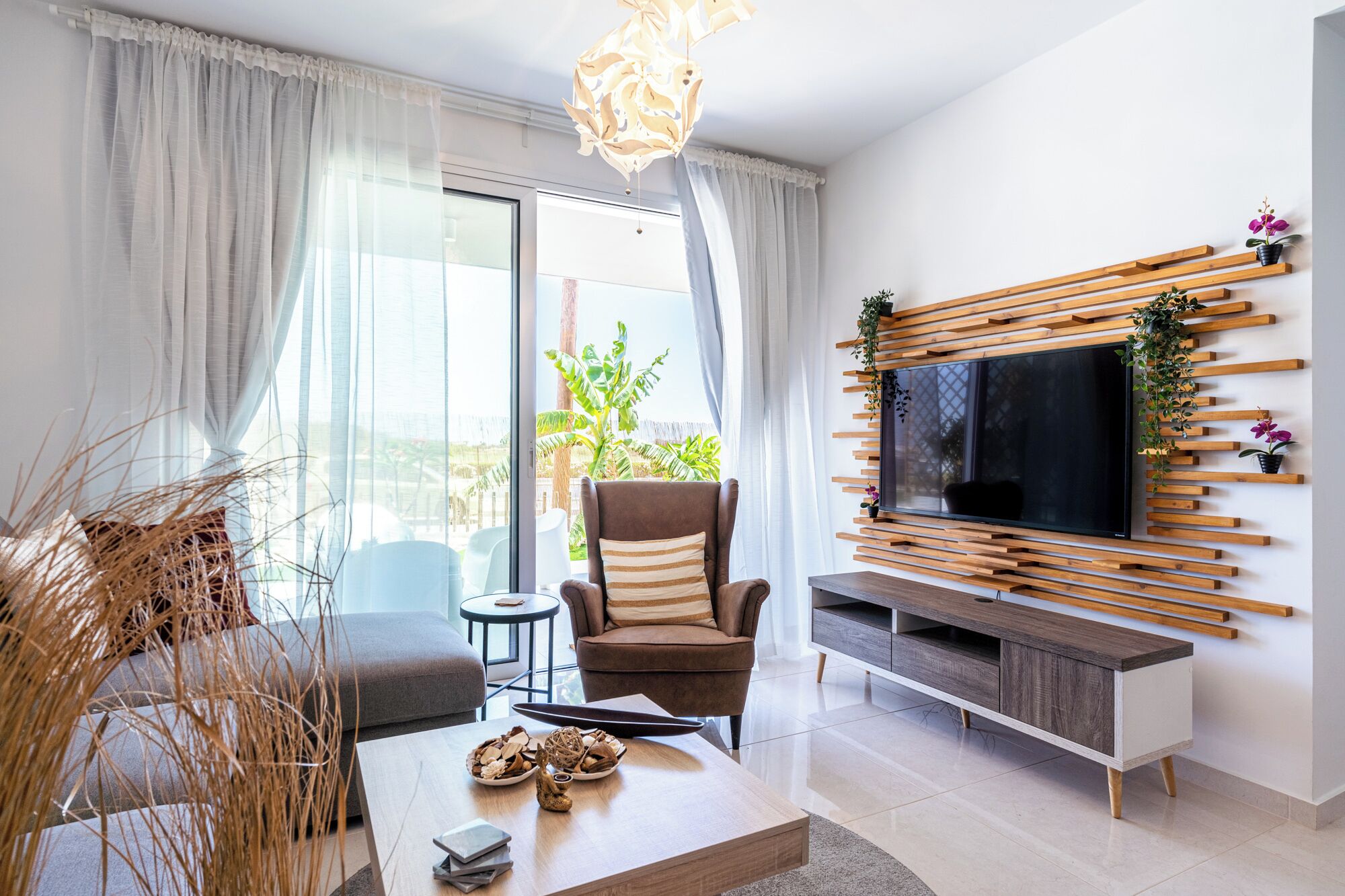 Apartment, 1 Doppelbett und Schlafsofa, Küche, Stadtblick | Wohnbereich | Smart-TV, Netflix, Streaming-Dienste