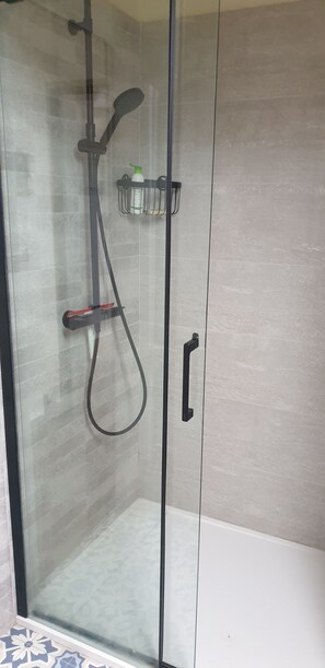 Hair dryer, soap, toilet paper - Holiday cottage with swimming pool, in Brittany, Morbihan. Pets welcome. (Quistinic)