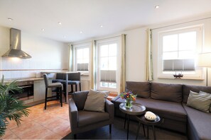 Living area - Apartment no. 14 (Rostock)