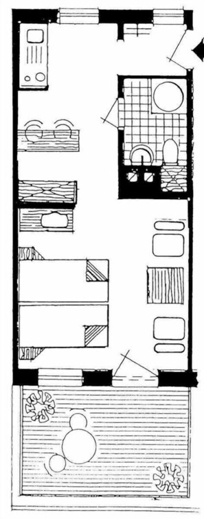 Floor plan - Apartment no. 15 (Rostock)