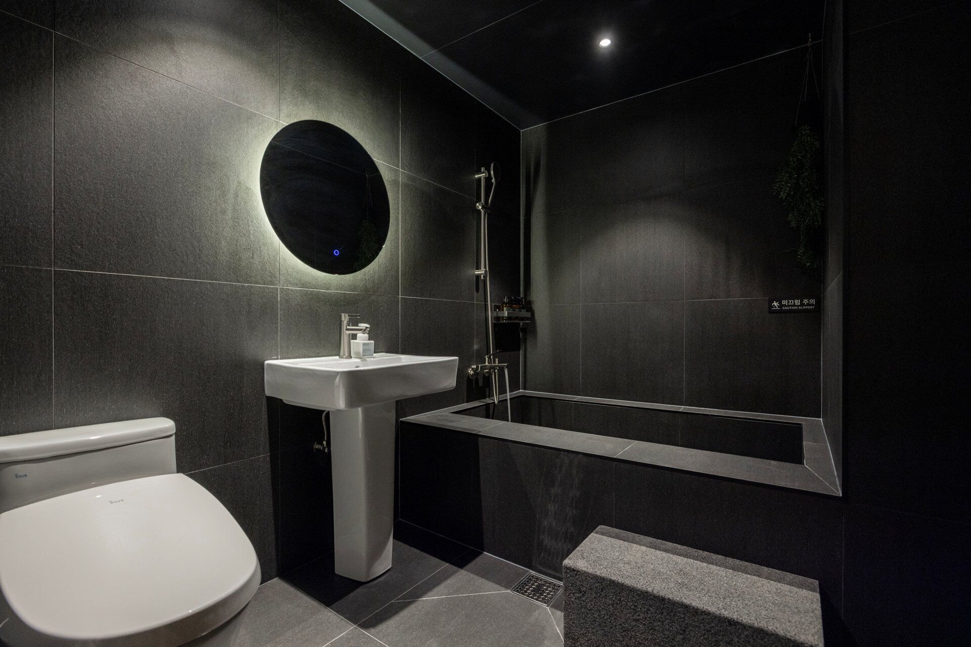 Secadora de cabello, batas, bidet, toallas 