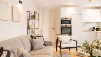 Leilighet – superior, byutsikt | Oppholdsområde