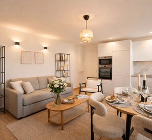 Superior Apartment, City View | Living area - 1522 Niel (Paris)