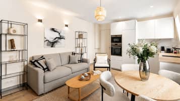 Superior appartement, uitzicht op stad | Woonruimte