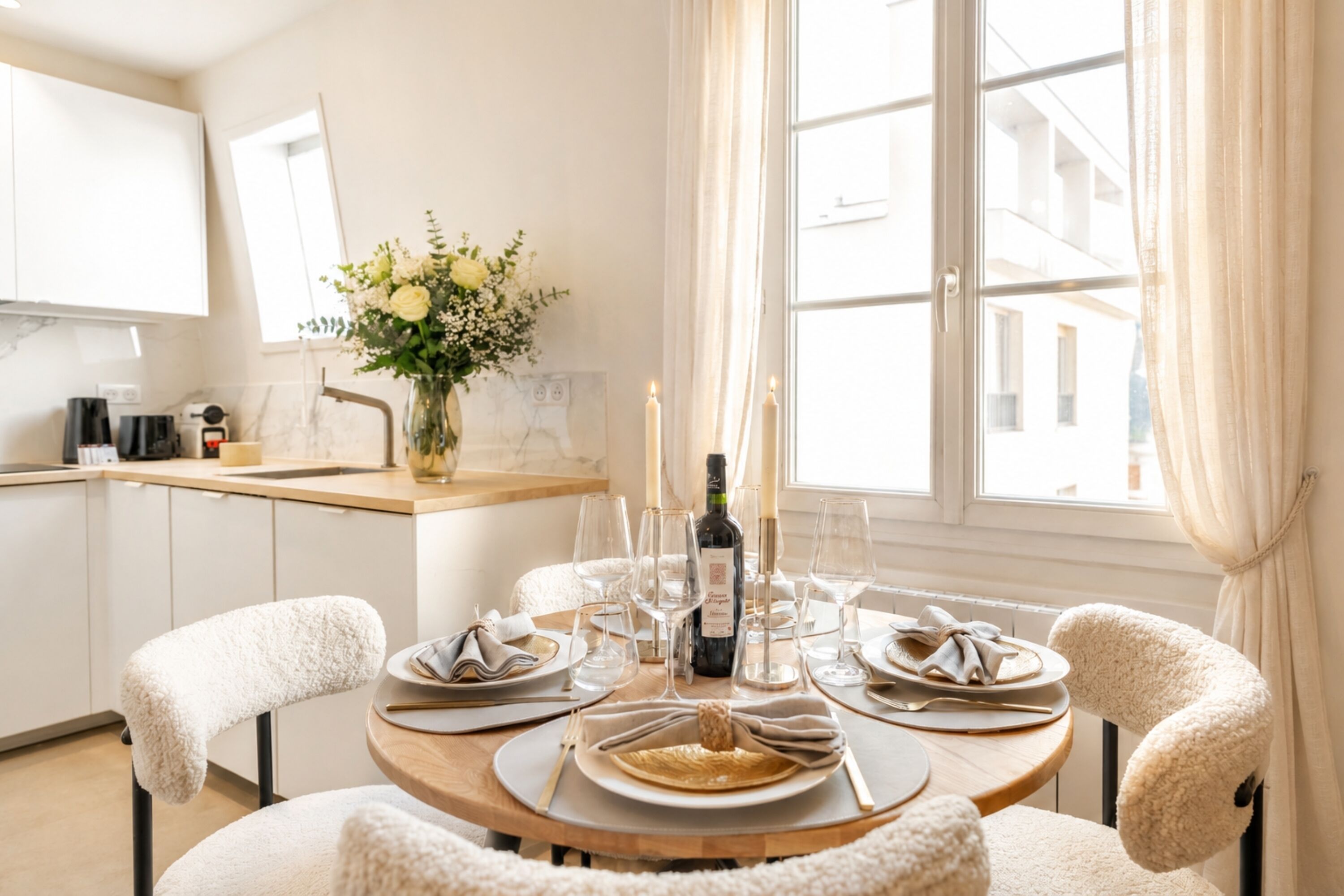 Apartamento superior, vista para a cidade | Área de estar