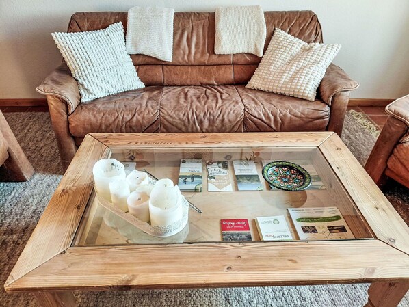 Living area - Beautiful apartment for 2 people with WIFI, TV, patio and pets allowed (Schieder-schwalenberg)